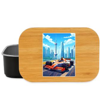 Shanghai Circuit Motorsport Race China Travel Card - Lunch Box - Schwarz - Vorne
