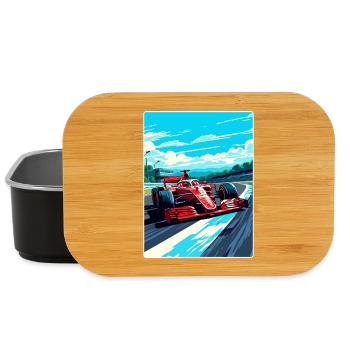 Affiche de voyage de la course automobile du circuit de Monza en Italie - Boîte à goûter - noir - Devant