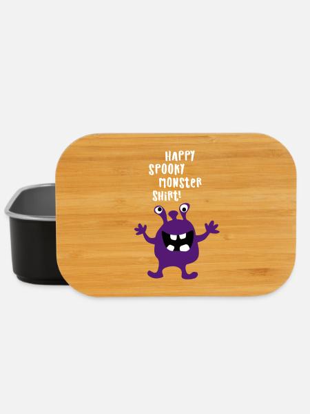 Monster happy spooky Halloween Zombie Trick Treat - Lunch Box - Schwarz
