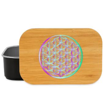 Flower of Life - Lunch Box - black - Front
