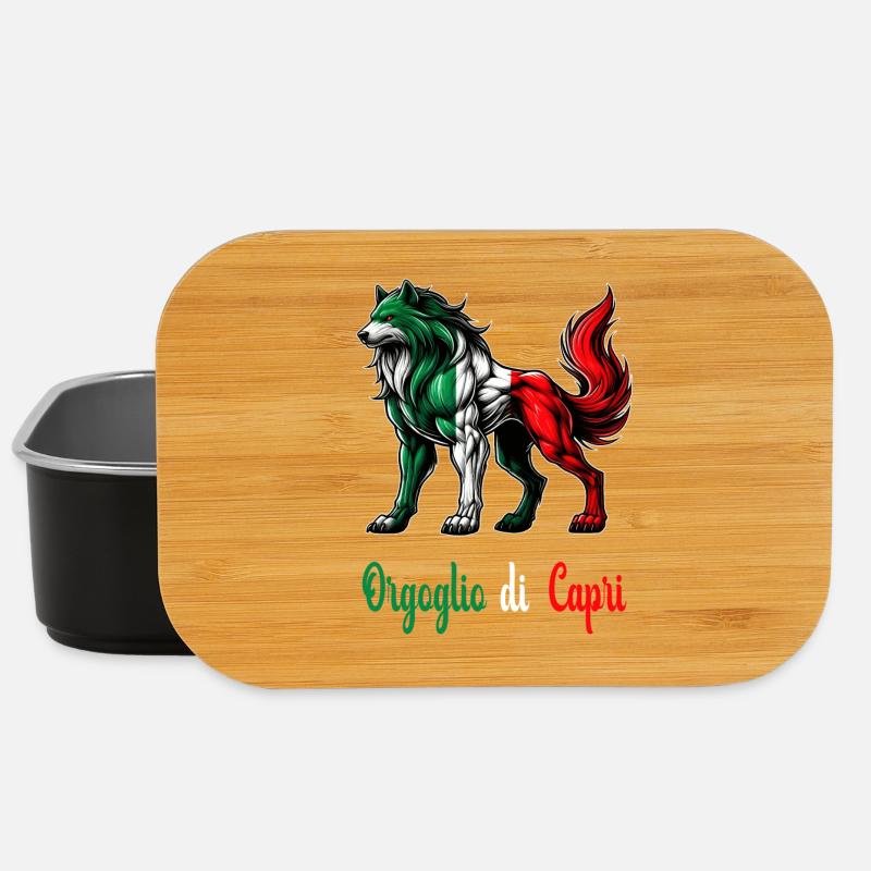 Le drapeau italien de la fierté de Capri - Boîte à goûter - noir