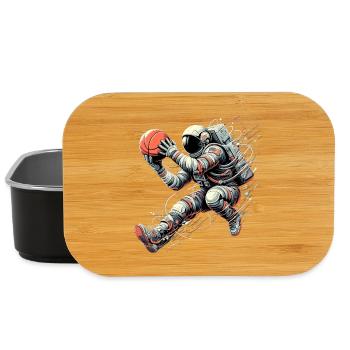 Basketball Astronaut Raumfahrer Geschenk - Lunch Box - Schwarz - Vorne