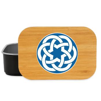 Blue Celtic Star - Lunch Box - black - Front