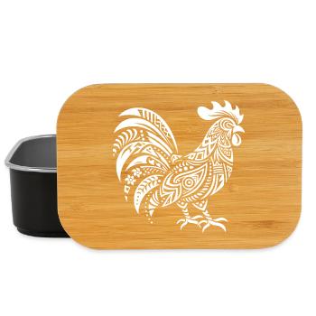 Coq Tribal - Boîte à goûter - noir - Devant