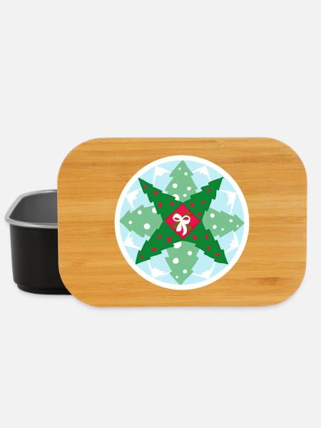 Christmas Pattern - Lunch Box - black