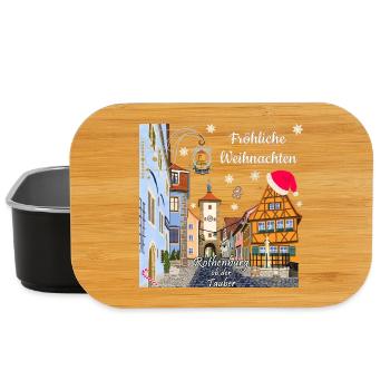 Rothenburg ob der Tauber, Joyeux Noël - Boîte à goûter - noir - Devant