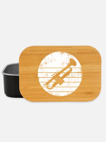 Trumpet Sketch - Lunch Box - black