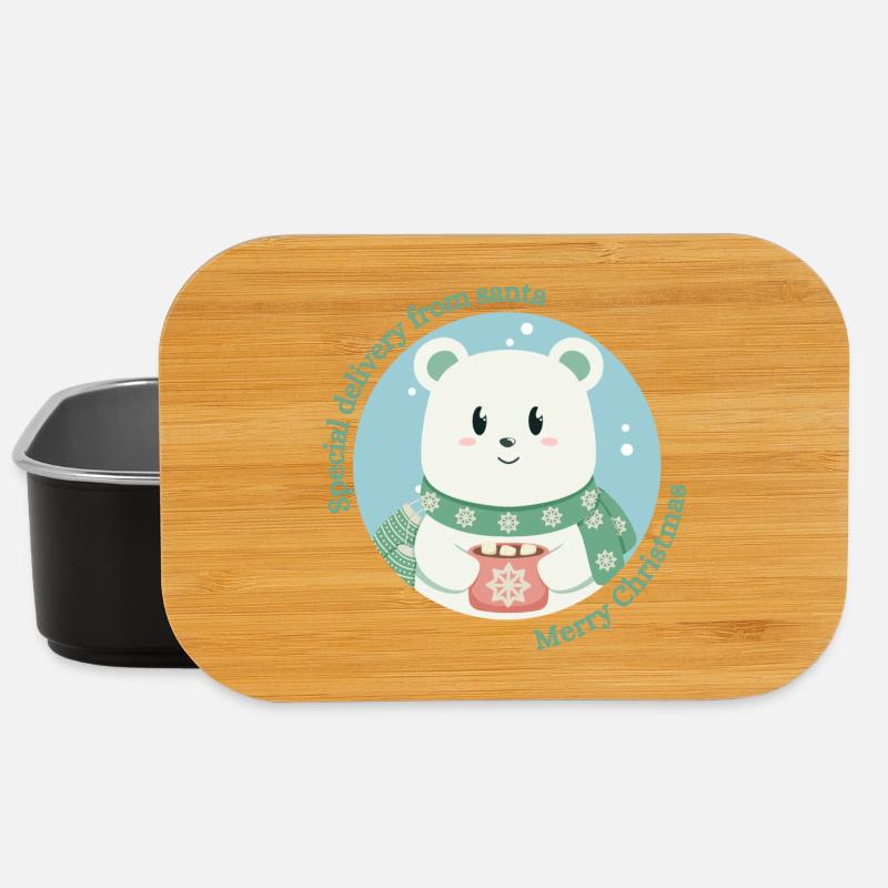 Special delivery from santa - Kleiner Eisbär - Lunch Box - Schwarz