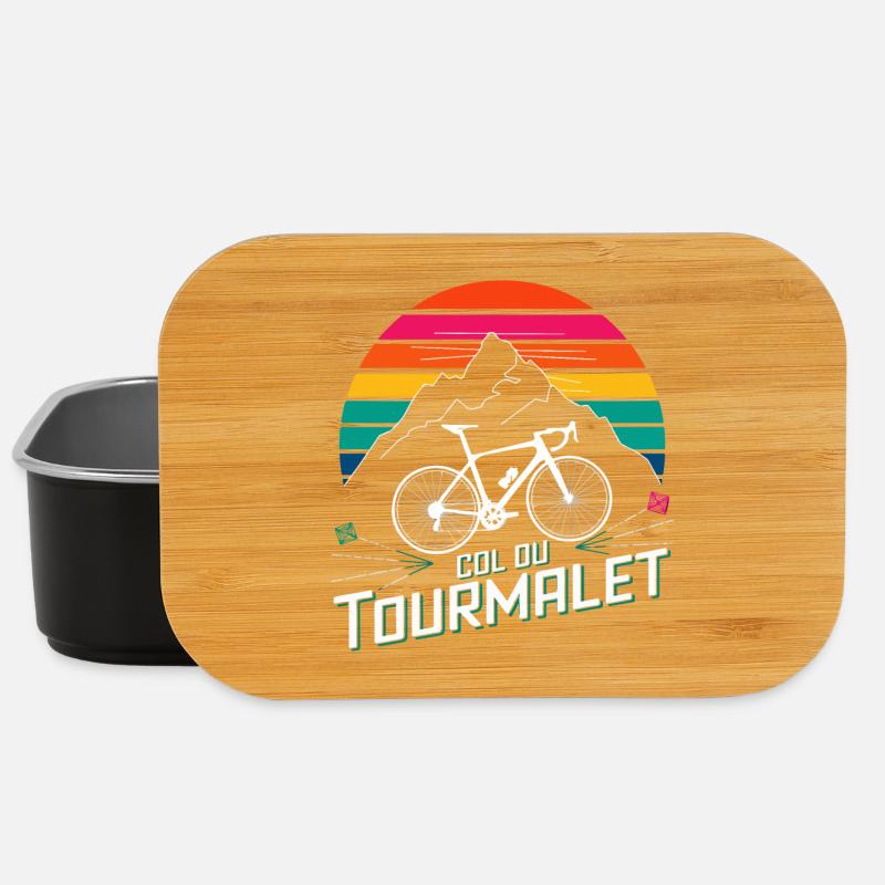 Col du Col du Tourmalet, cycling T- Cycling Design - Boîte à goûter - noir