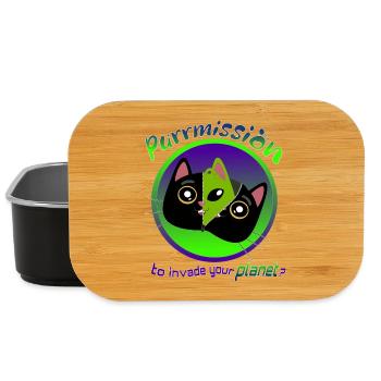 Purrmission, um in deinen Planeten einzudringen? - Lunch Box - Schwarz - Vorne