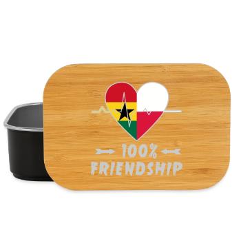 Ghana und Polen 100% Freundschaft - Lunch Box - Schwarz - Vorne