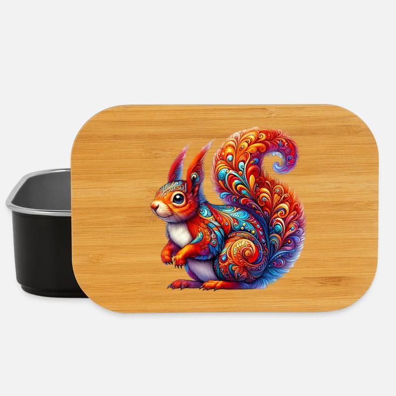 Eichhörnchen - Lunch Box - Schwarz