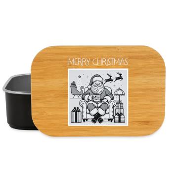 Père Noël Café au Canapé - Boîte à goûter - noir - Devant