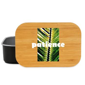 PATIENCE - Lunch Box - Schwarz - Vorne