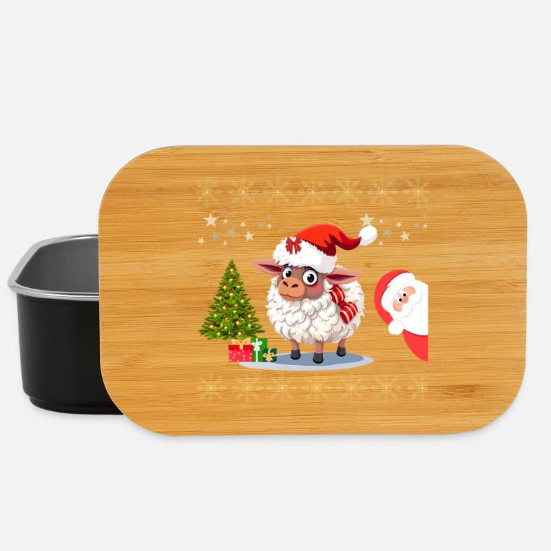 Festliches Weihnachtsschaf - Pullis und Süße Kleid - Lunch Box - Schwarz