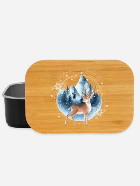 Winterwonderland - Lunch Box - Schwarz