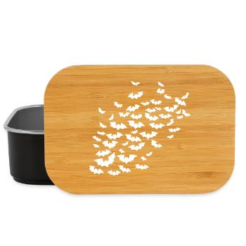 schwarm Fledermäuse, gruselige motive - Lunch Box - Schwarz - Vorne