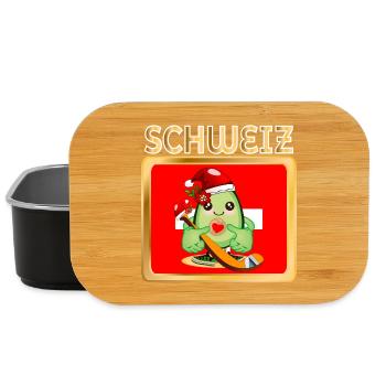 WEIHNACHTEN EISHOCKEY AVOCADO SCHWEIZ - Lunch Box - black - Front