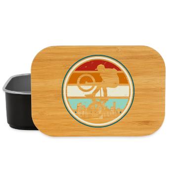 Sunset City BMX Fahrer - Lunch Box - Schwarz - Vorne