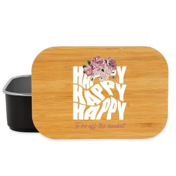 Happy Bride - Enterrement de vie de jeune fille - Boîte à goûter - noir - Devant