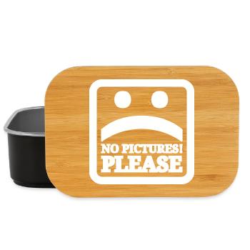 No pictures please - Lunch Box - black - Front