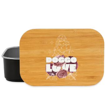 Doggo Love – Elegantes Hundeliebe-Design - Lunch Box - Schwarz - Vorne