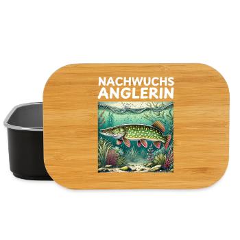 Jeune pêcheur - Motif brochet - Boîte à goûter - noir - Devant