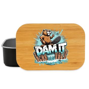Biber Damm Verdammt witzig Bieber Geschenk - Lunch Box - Schwarz - Vorne