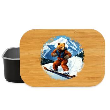 Bären Snowboard - Lunch Box - Schwarz - Vorne