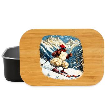 Poulet de ski - Boîte à goûter - noir - Devant