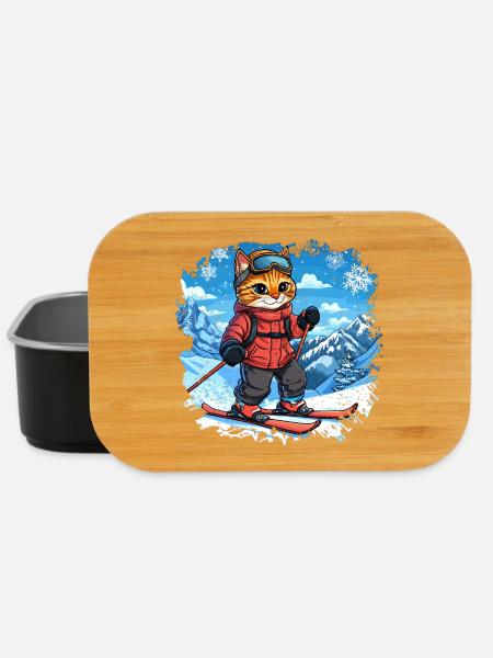 Chats de ski - Boîte à goûter - noir