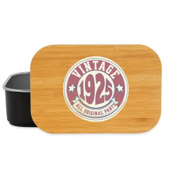 Design Vintage 1925 Logo Retro Style - Boîte à goûter - noir - Devant