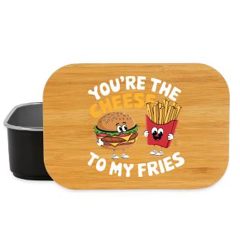 Vom Käse zu meinen Pommes frites - Lunch Box - Schwarz - Vorne