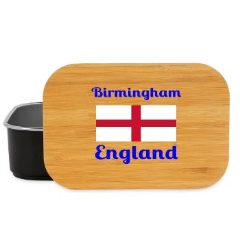 Birmingham, Angleterre - Imprimés élégants - Boîte à goûter - noir - Devant