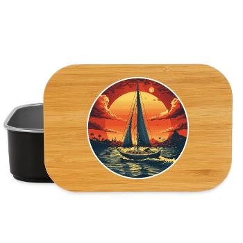 Porträt Segeln - Lunch Box - Schwarz - Vorne