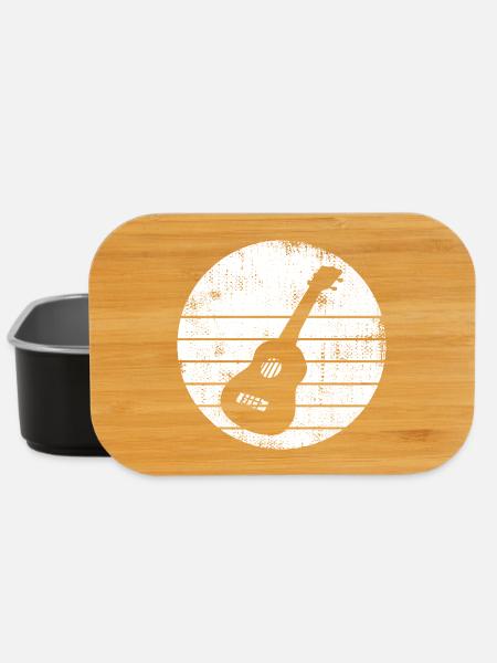 Ukulele Zeichnung - Lunch Box - Schwarz
