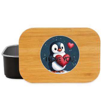 I LOVE YOU PENGUIN - Lunch Box - black - Front