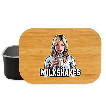 Milkshake Blonde Woman Blonde Gift - Lunch Box - black - Front