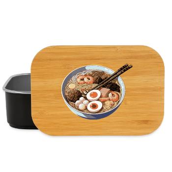 Ramen bowl with egg shrimp - Lunch Box - black - Front