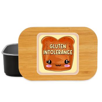 INTOLÉRANCE AU GLUTEN MALADIE CŒLIAQUE - Boîte à goûter - noir - Devant