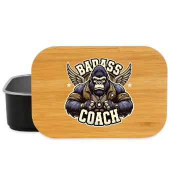Knallharter Trainer Coach Gorilla Geschenk - Lunch Box - Schwarz - Vorne