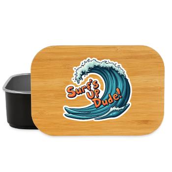 Surfe dessus, mec ! - Boîte à goûter - noir - Devant