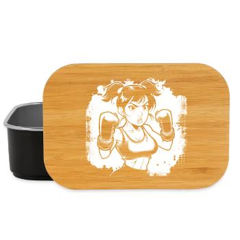 Weiblicher Boxer - Lunch Box - Schwarz - Vorne