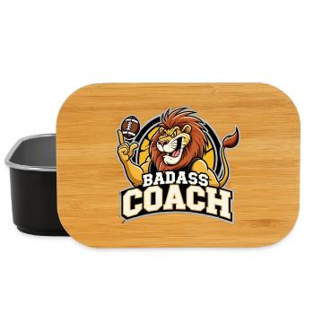 Knallharter Trainer Coach Löwe Football Geschenk - Lunch Box - Schwarz - Vorne