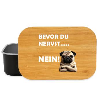 Bevor du nervst... Nein! - Lunch Box - Schwarz - Vorne