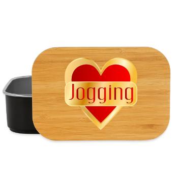 LAUFEN JOGGING HERZ - Lunch Box - Schwarz - Vorne