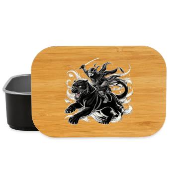 Ninja Jaguar Ninjato Cadeau - Boîte à goûter - noir - Devant