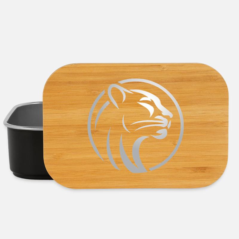 Pantherkopf - Lunch Box - Schwarz