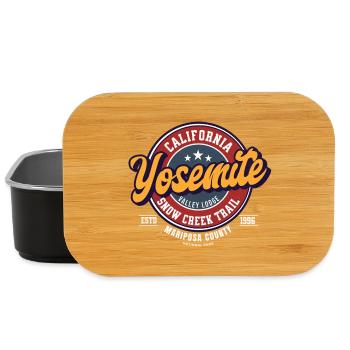 Yosemite Valley Lodge Logo Design - Boîte à goûter - noir - Devant