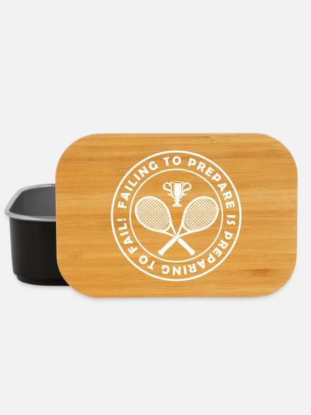 Tennis Preparation – Victory by Commitment - Lunch Box - black